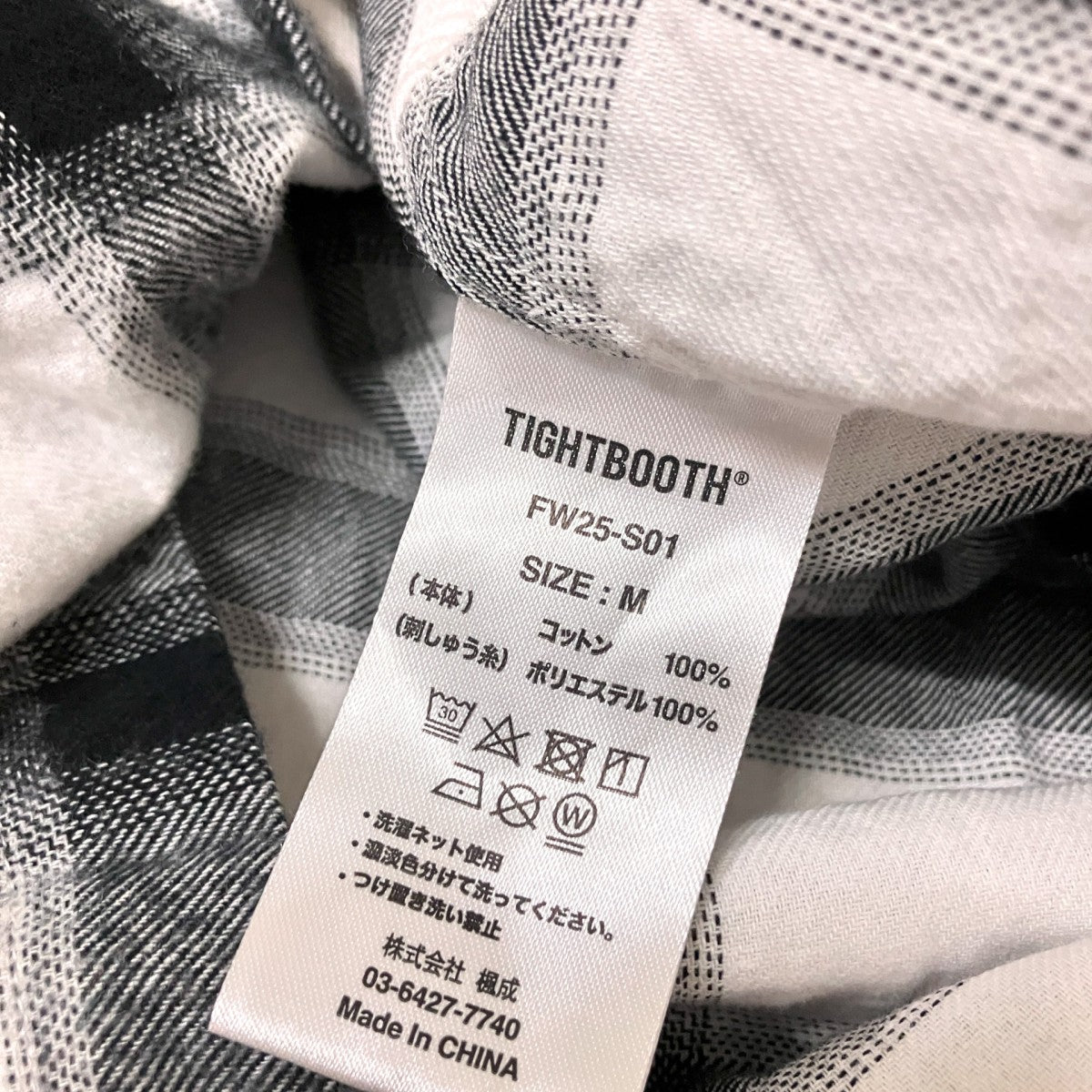 PLAID LS SHIRTチェックシャツ