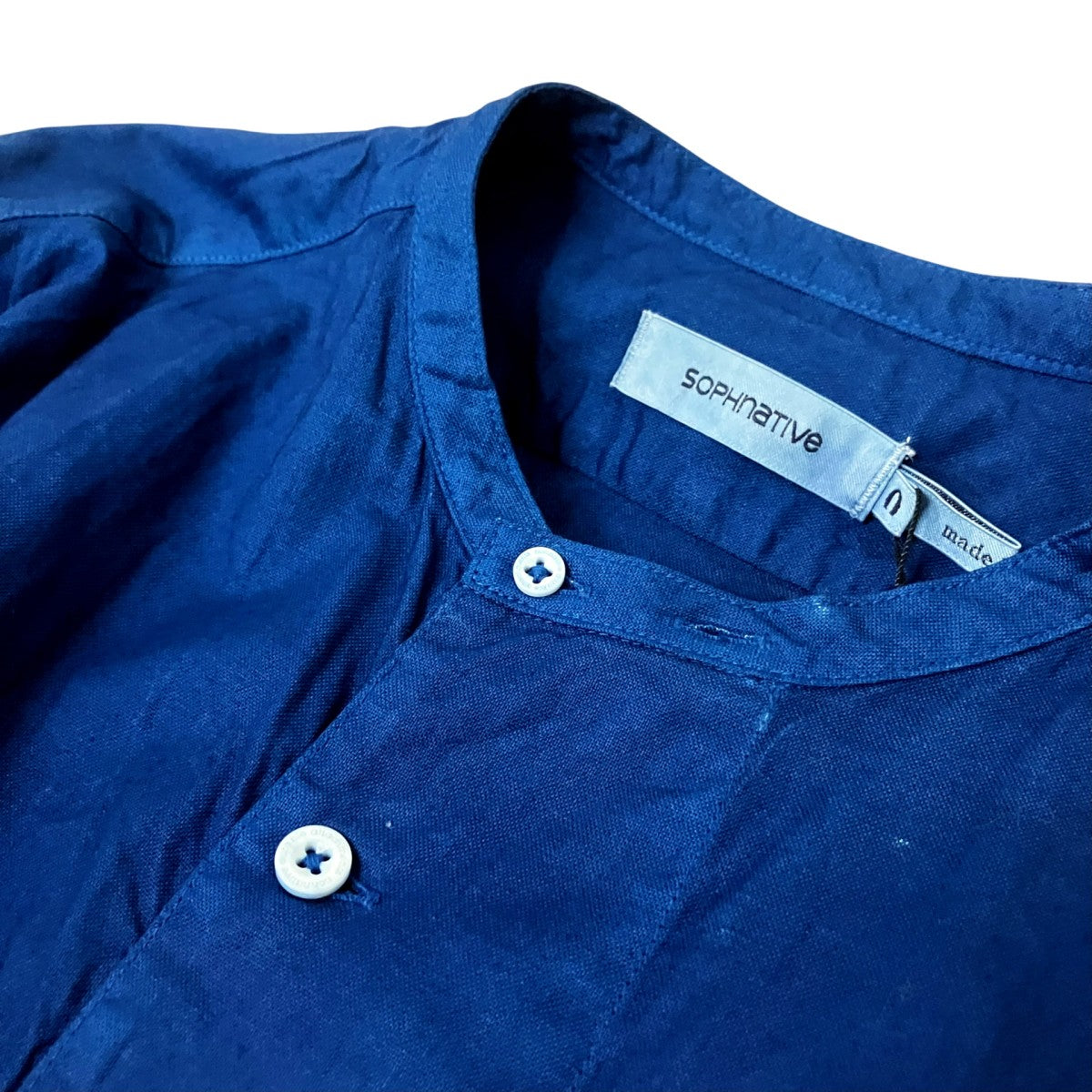 SCIENTIST PULLOVER LONG SHIRTバンドカラーシャツNN S3553
