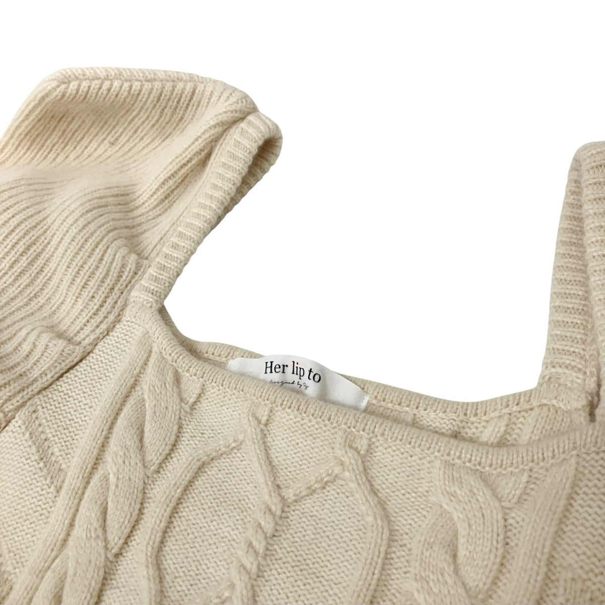 Bambina Cable Knit Dressニット長袖ワンピース1234205136