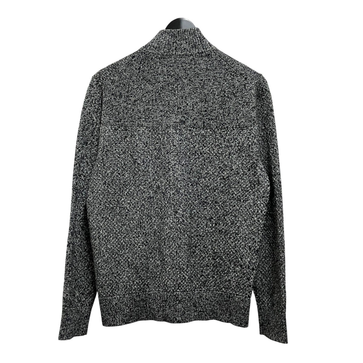 シルクバルキーハニカムジップアップニットジップジャケットKRJHCM0001