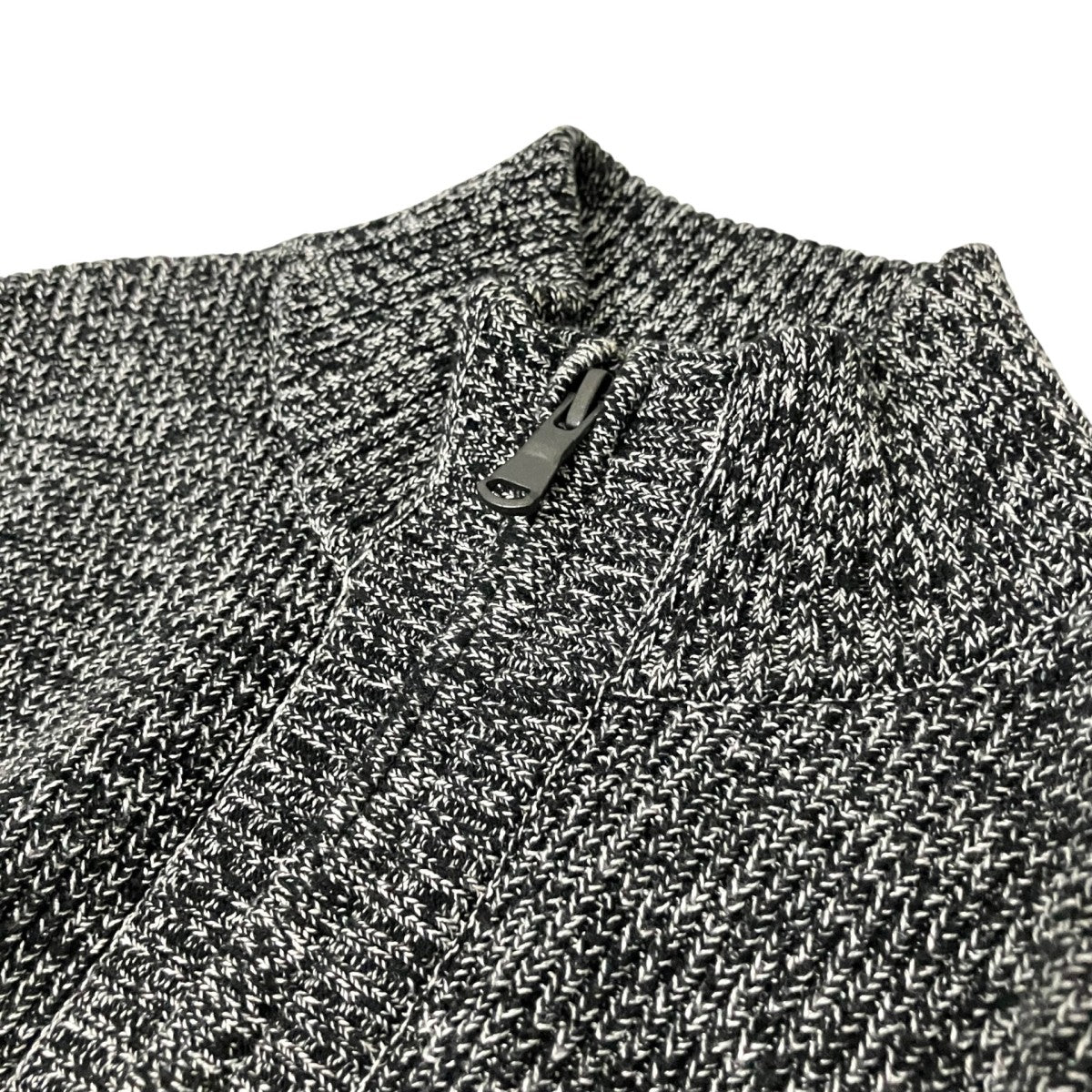 シルクバルキーハニカムジップアップニットジップジャケットKRJHCM0001