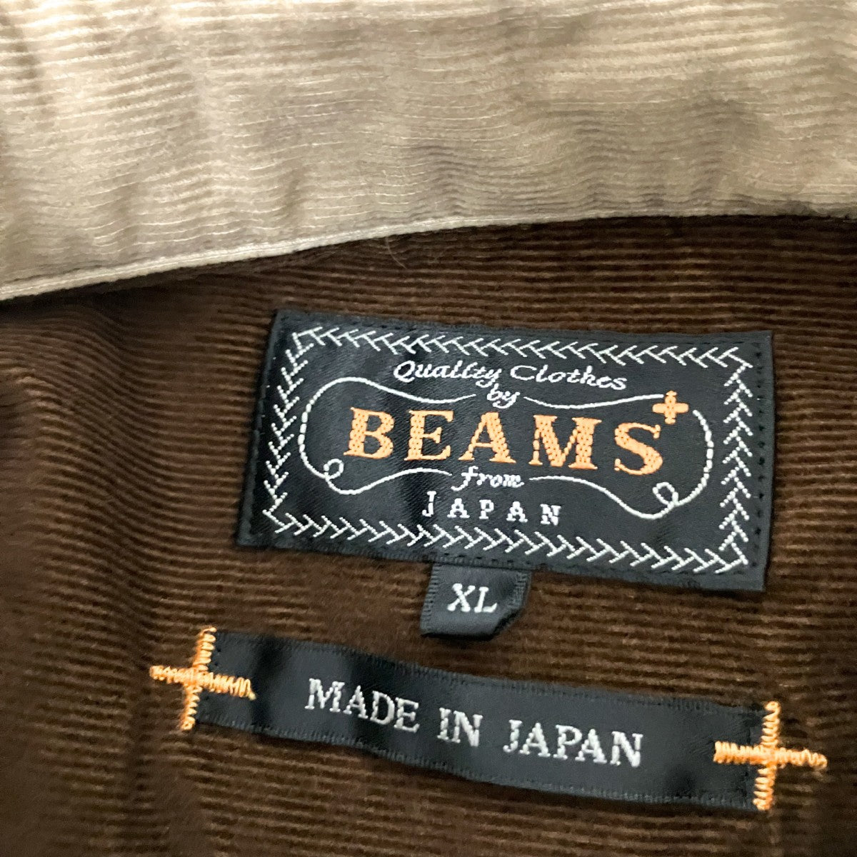 コーデュロイ パネル ボタンダウン シャツ38 11 0263 139