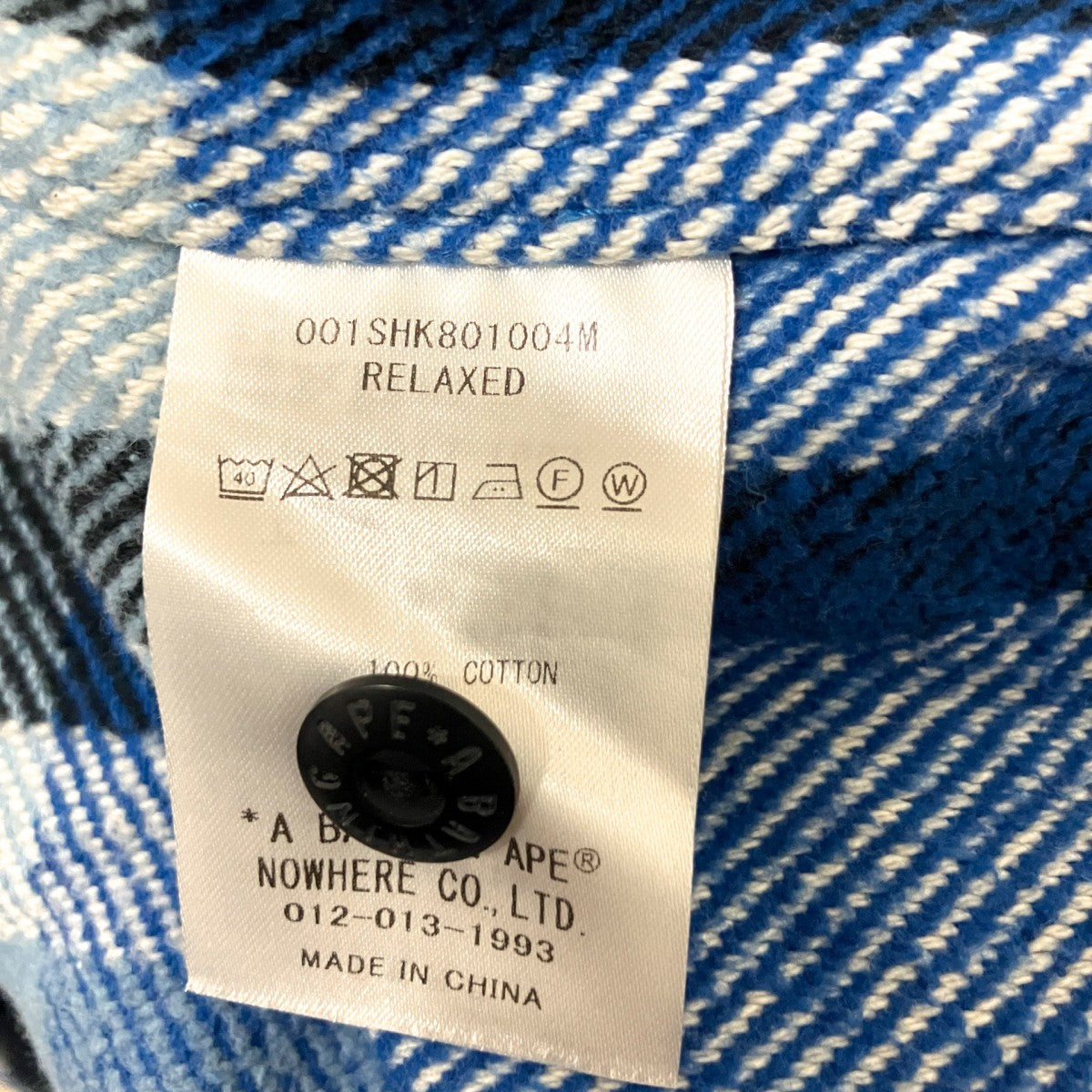 CHECK RELAXED FIT SHIRTチェックシャツ001SHK801004M