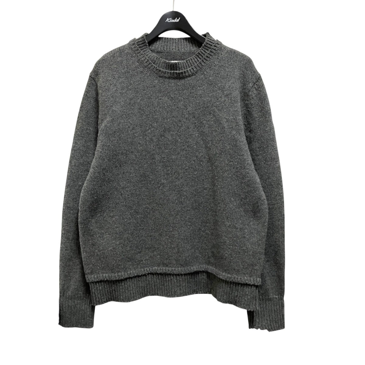 21AWdecortique pulloverエルボーパッチニットS50GP0243