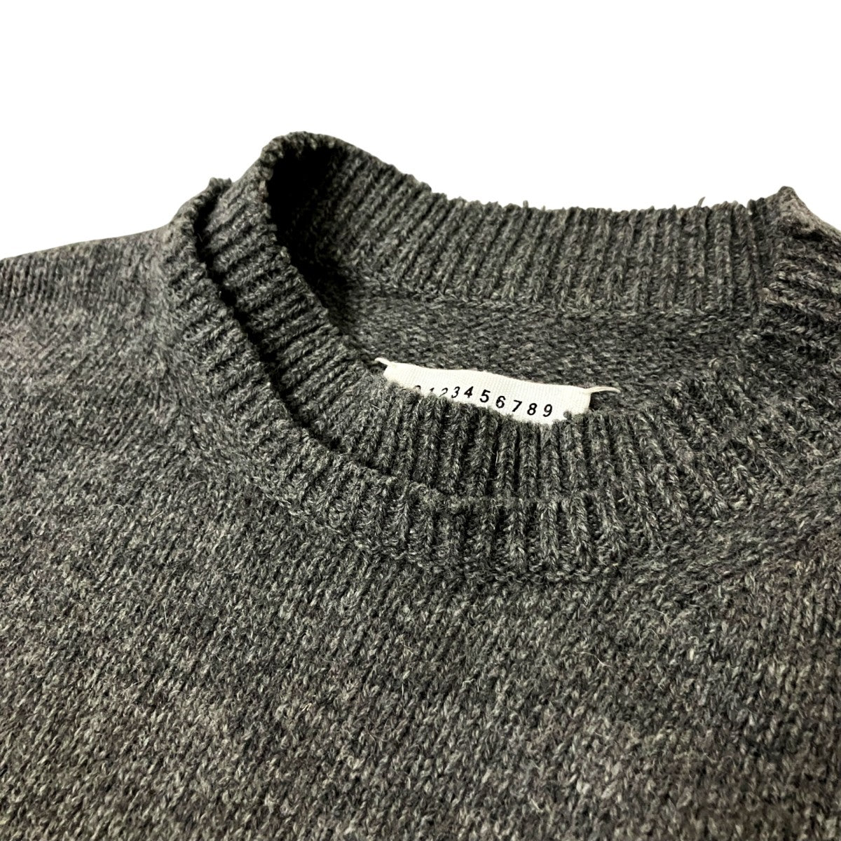 21AWdecortique pulloverエルボーパッチニットS50GP0243
