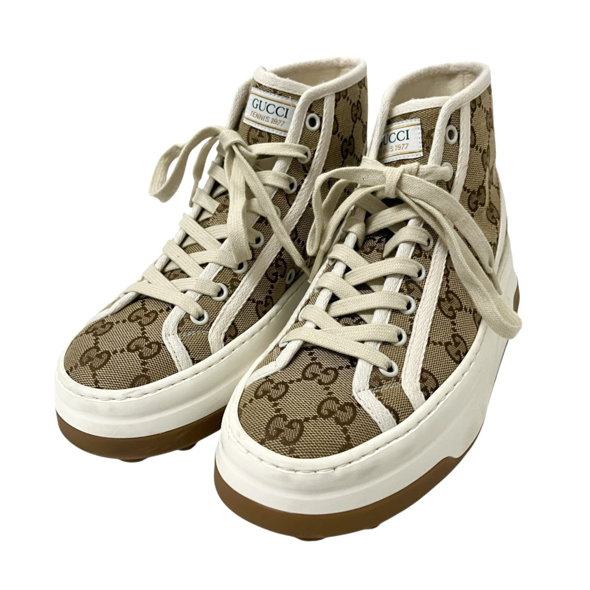 GUCCI TENNIS 1977ハイカットスニーカー745999 古着・中古-1枚目のアイテム画像