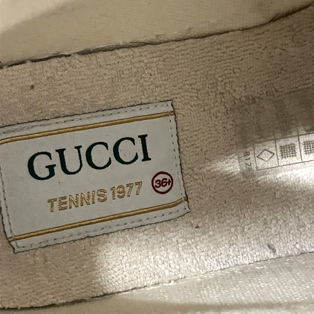 GUCCI TENNIS 1977ハイカットスニーカー745999 古着・中古-6枚目のアイテム画像