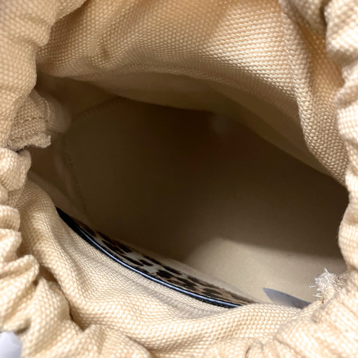 BOU BUCKET BAG PRINTレオパードショルダーバッグ