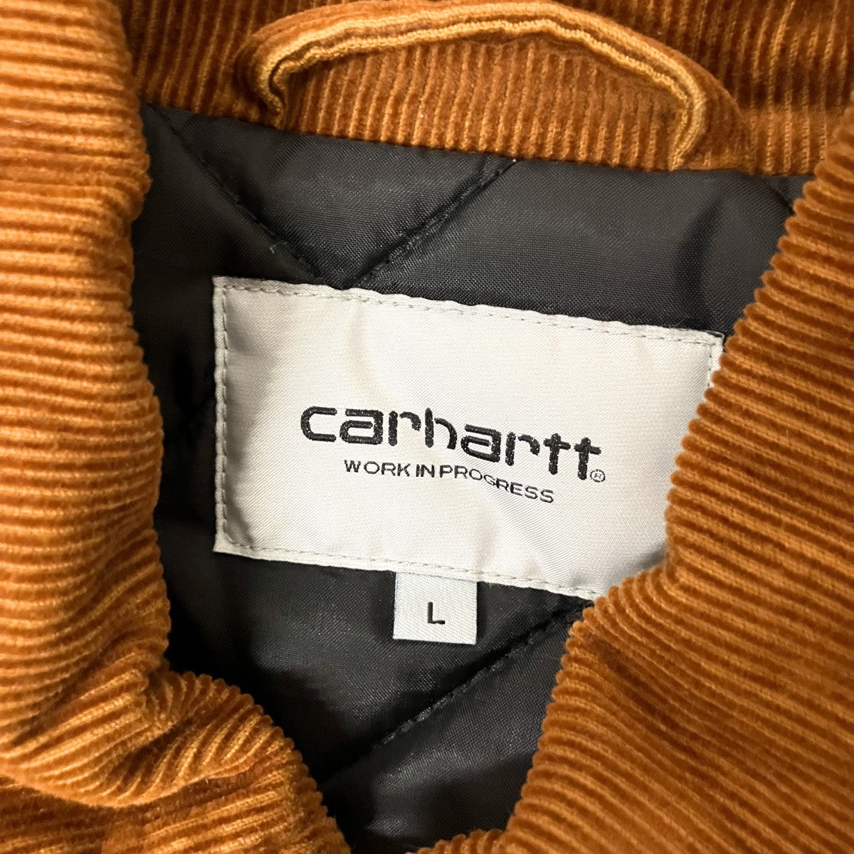 CarHartt RUGGED LETTERMAN JACKET中綿ジャケットI032436 古着・中古-4枚目のアイテム画像