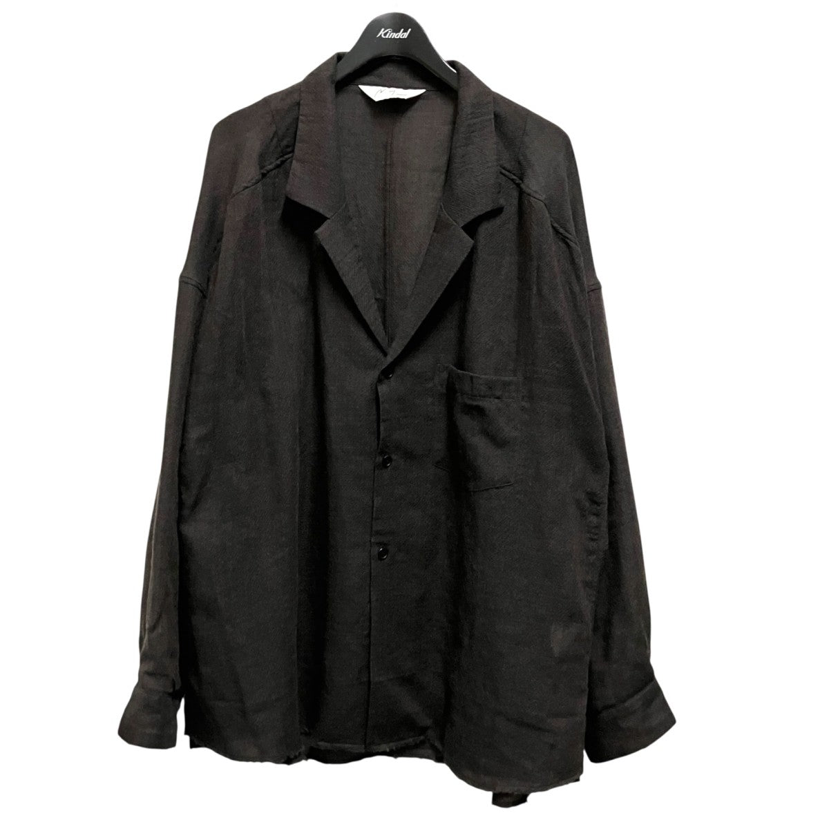 ANCELLM WOOL KERSEY TAILORED SHIRTテーラードシャツANC SH73 B 古着・中古-1枚目のアイテム画像