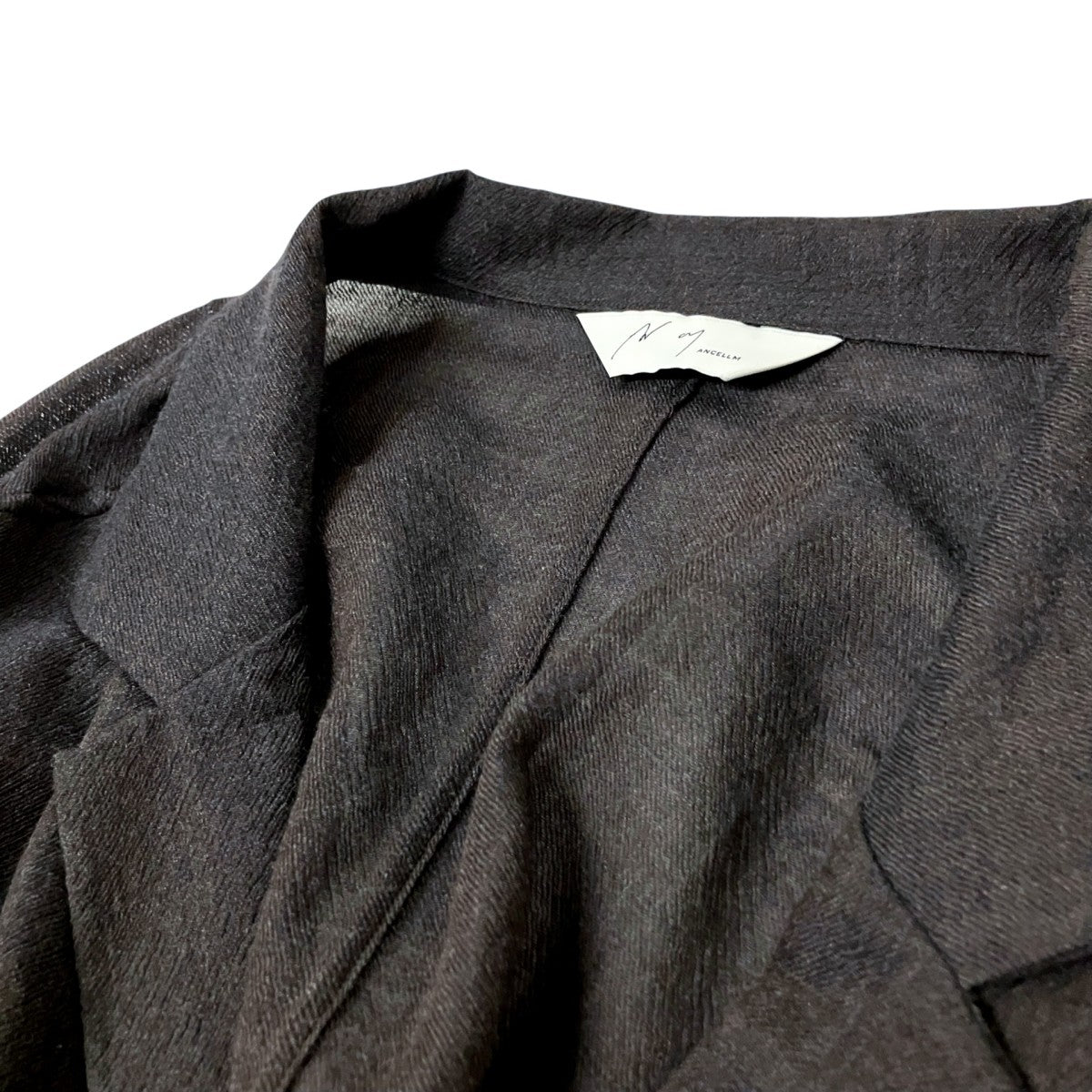 ANCELLM WOOL KERSEY TAILORED SHIRTテーラードシャツANC SH73 B 古着・中古-3枚目のアイテム画像