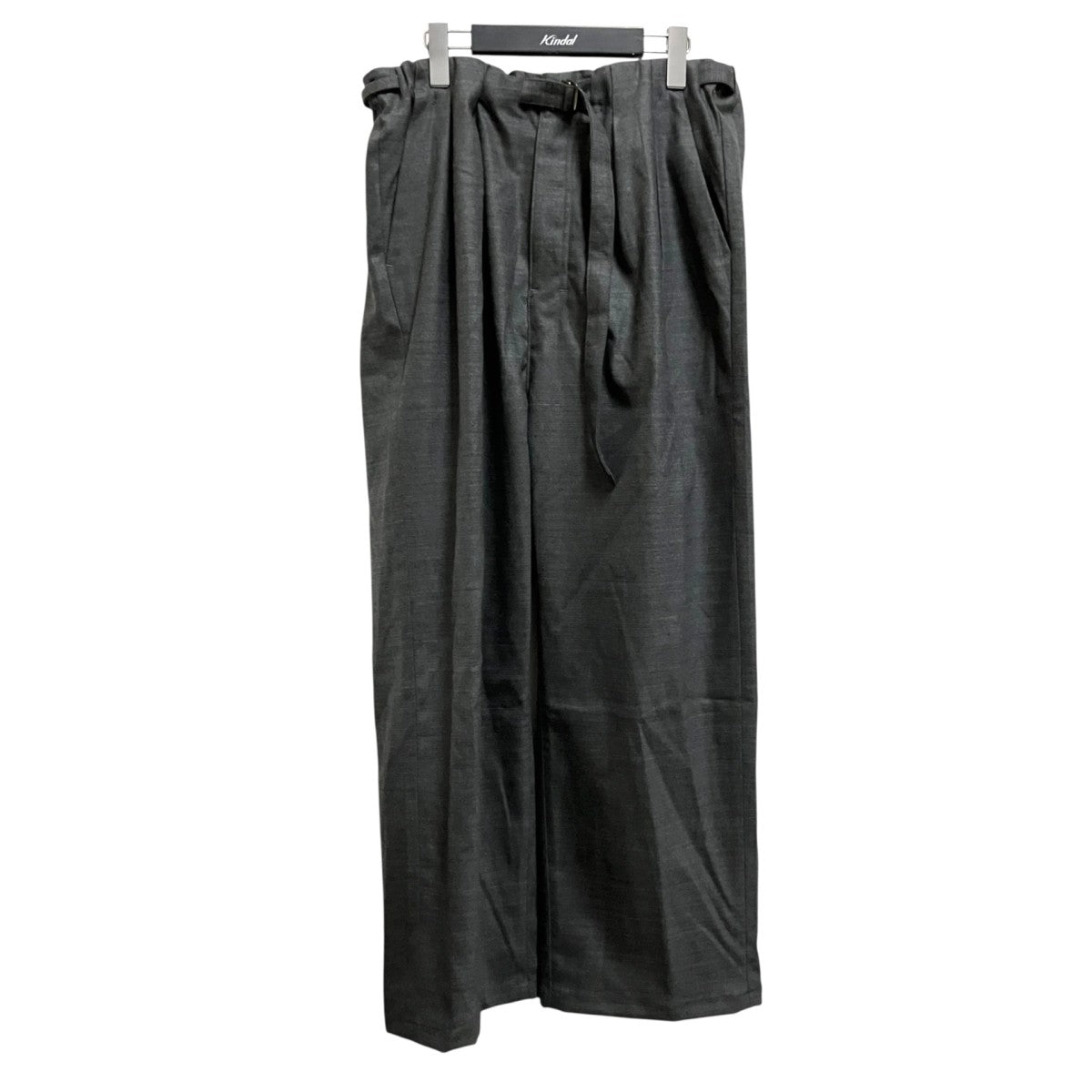 BACKSATIN BELTLESS SLACKSスラックスパンツANC PT85 A