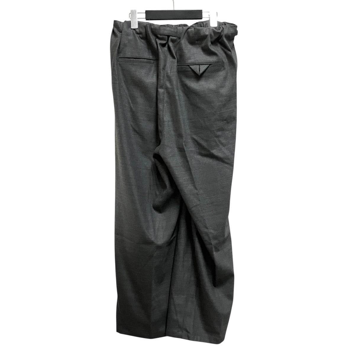 BACKSATIN BELTLESS SLACKSスラックスパンツANC PT85 A