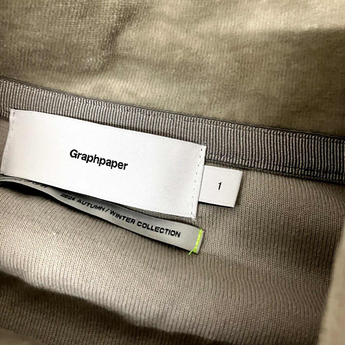 Graphpaper COMPACT VELOUR TRACK JACKETトラックジャケットGM243 70290 古着・中古-4枚目のアイテム画像
