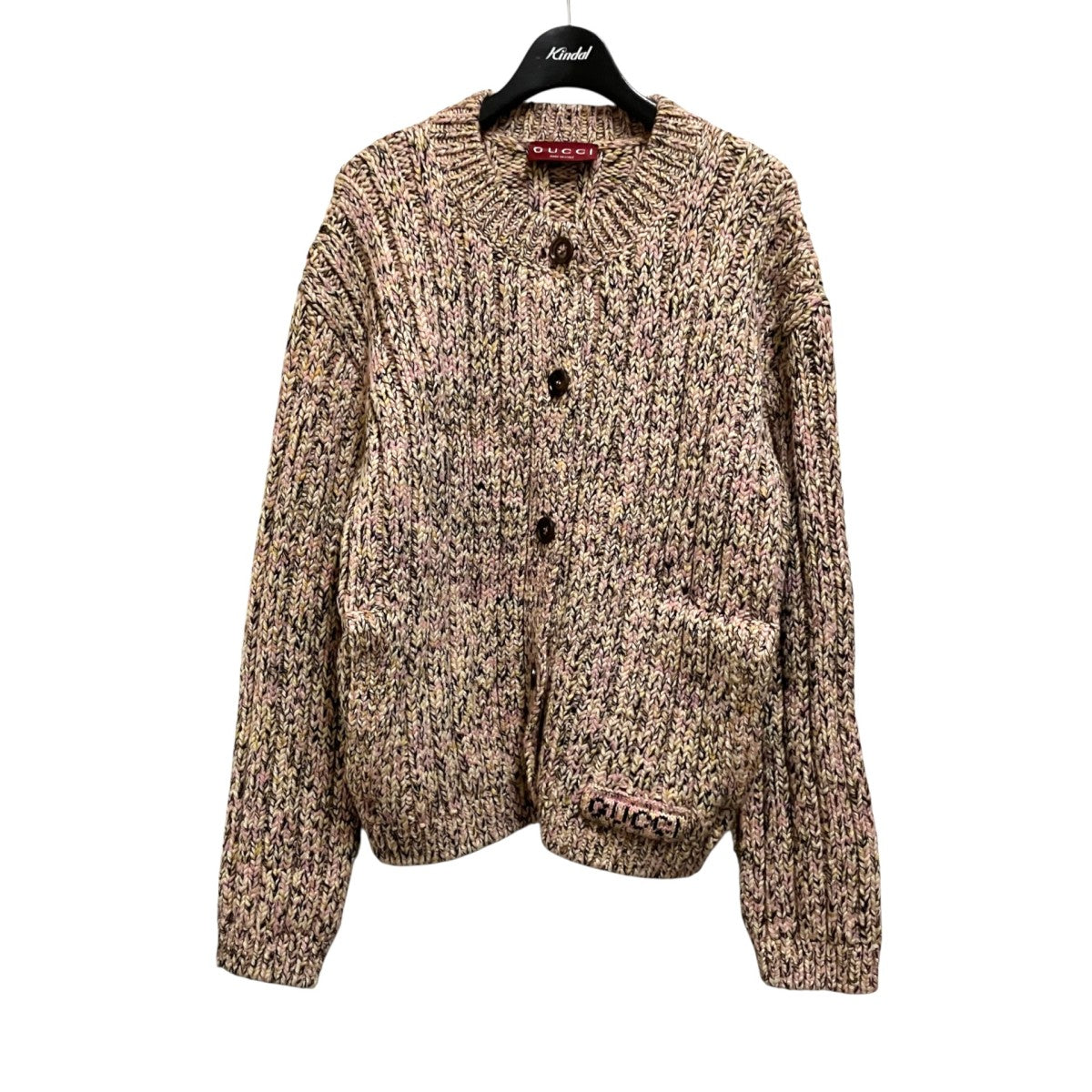 XKEFN Chunky Rib Wool Cardigan in Multicolorニットジャケット810304