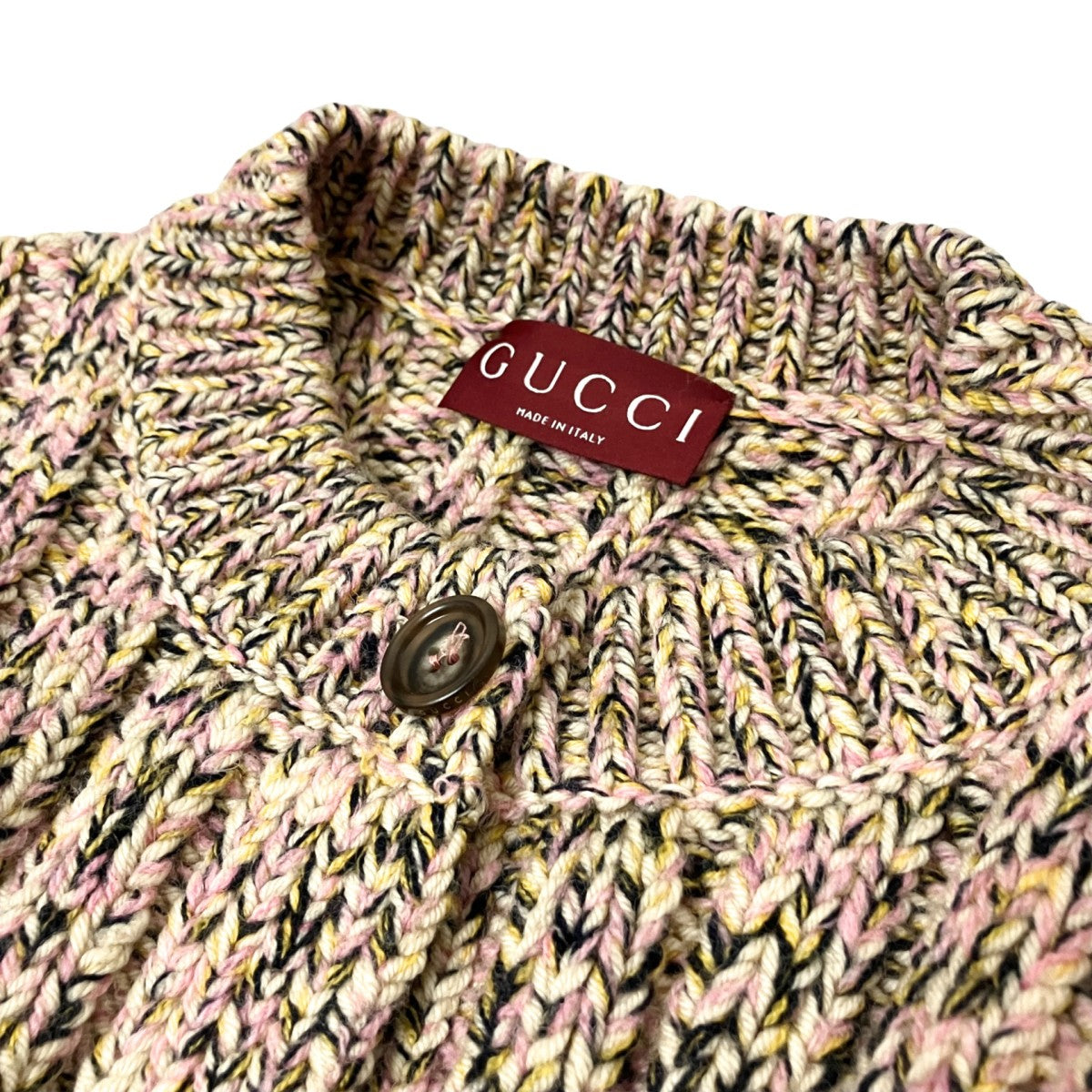 XKEFN Chunky Rib Wool Cardigan in Multicolorニットジャケット810304