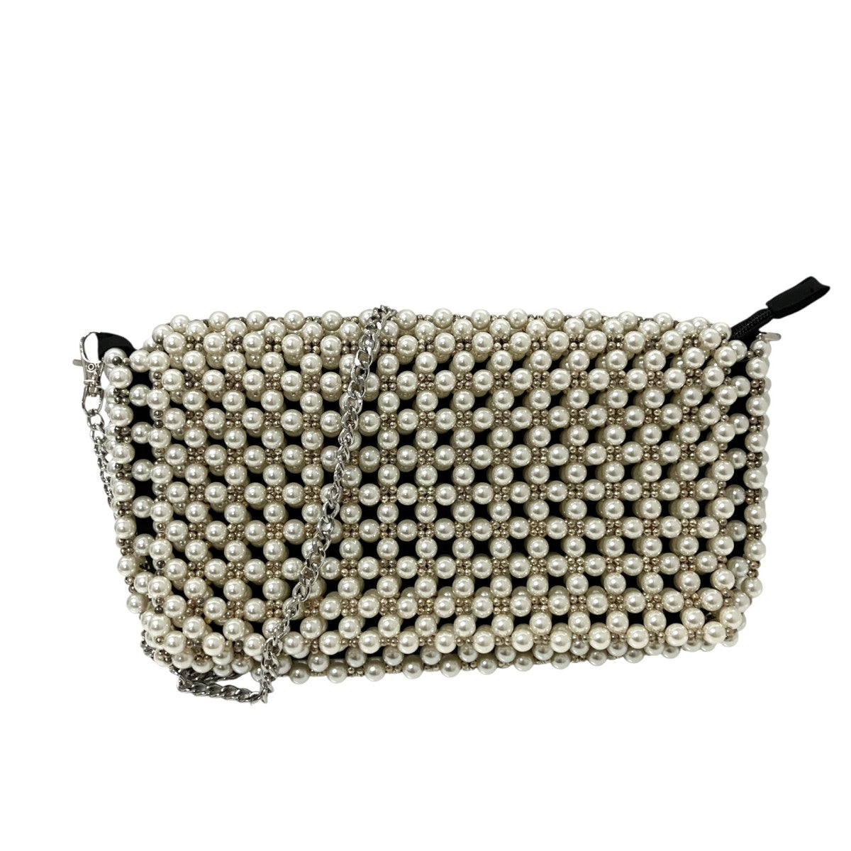 PEARL FLAP BAGチェーンショルダーバッグ
