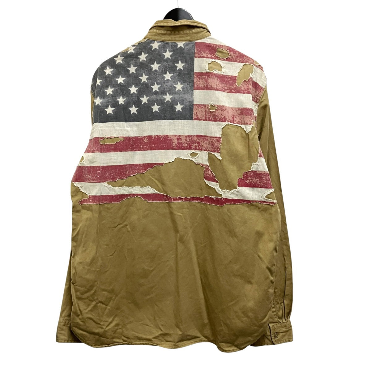 DENIM ＆ SUPPLY RALPH LAUREN 星条旗加工長袖シャツ 古着・中古-2枚目のアイテム画像