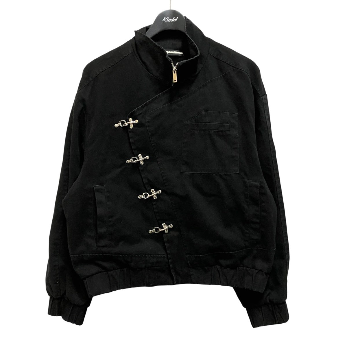 Aviation-Buckle Distressed Utility Jacketバックル装飾ジャケットNL005BL001