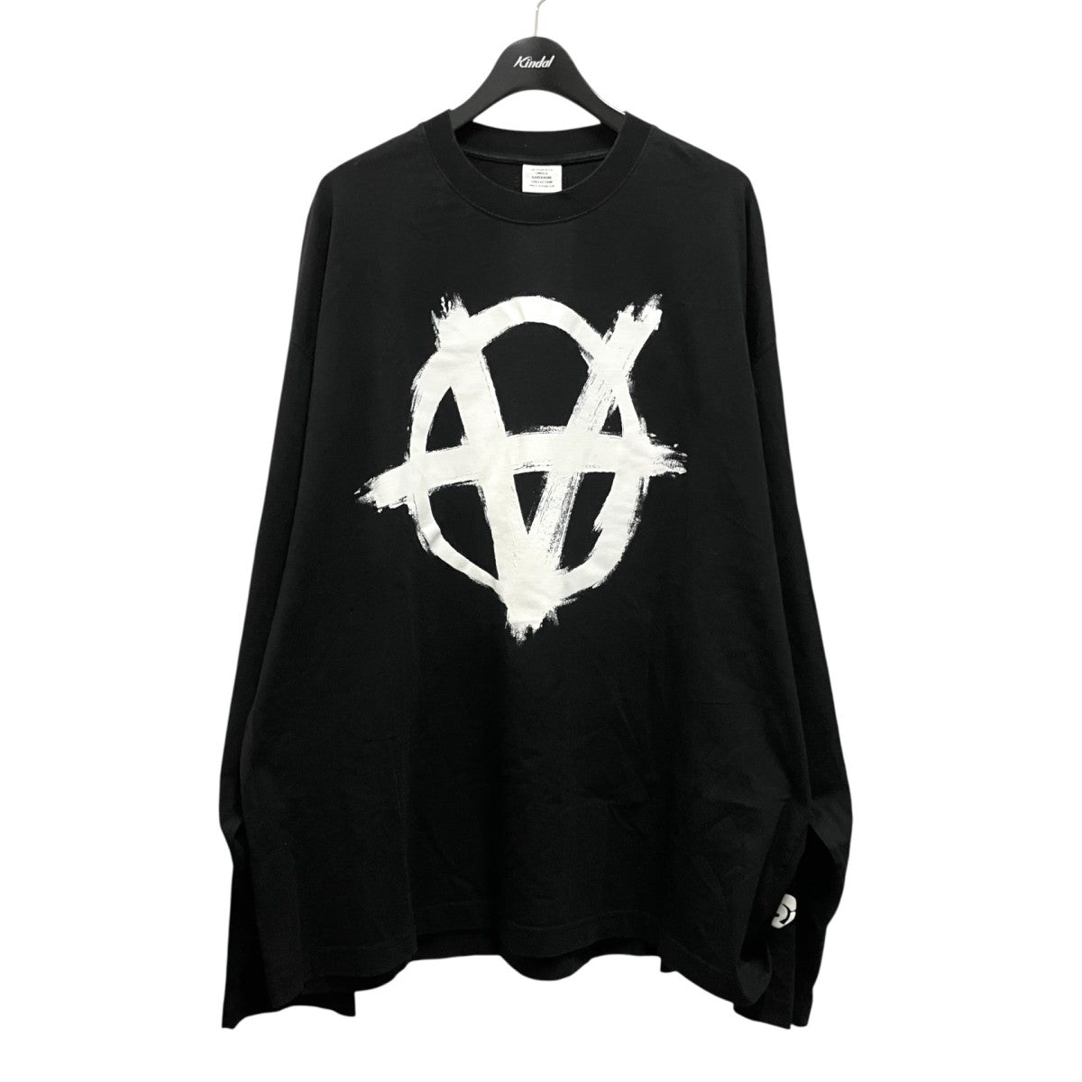VETEMENTS Double Anarchy Longsleeve T-Shirt長袖カットソー 古着・中古-1枚目のアイテム画像
