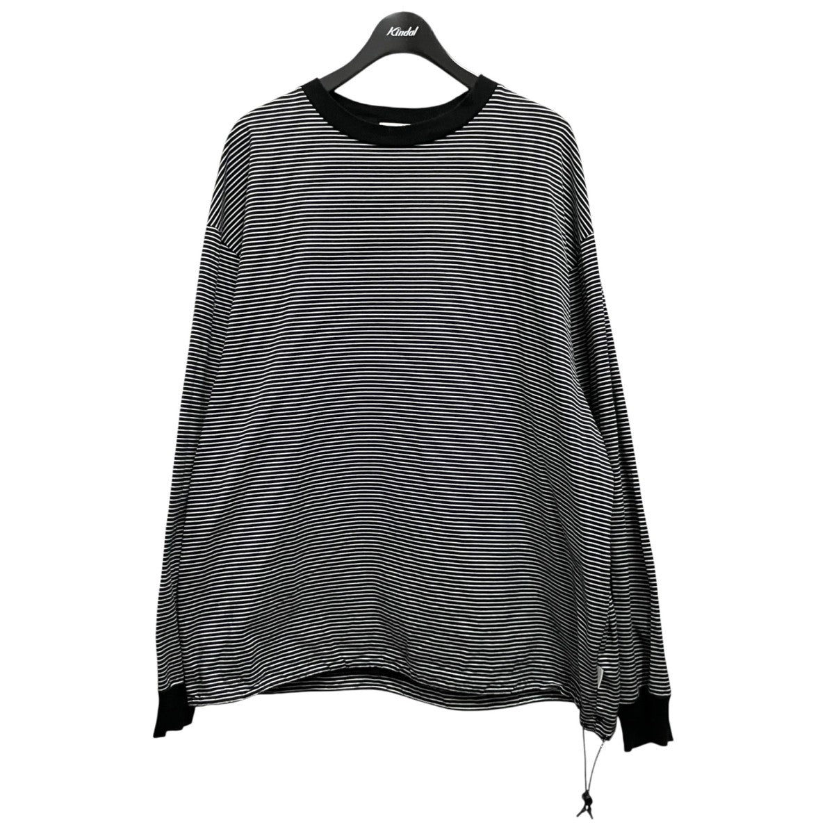 MASSIVE L S T-SHIRT WITH DRAWSTRINGSボーダーカットソーCLE TE 2304
