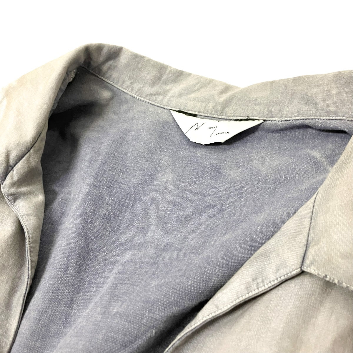 AGING CHAMBRAY LONG SHIRT加工ロングシャツANC SH71 A
