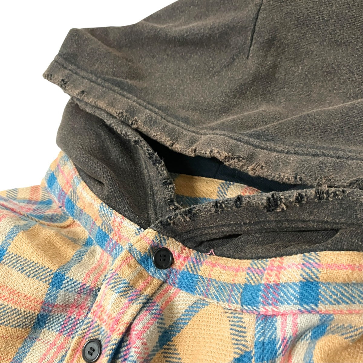 NEL CHECK HOODIE SHIRTチェックシャツANC SH67 B