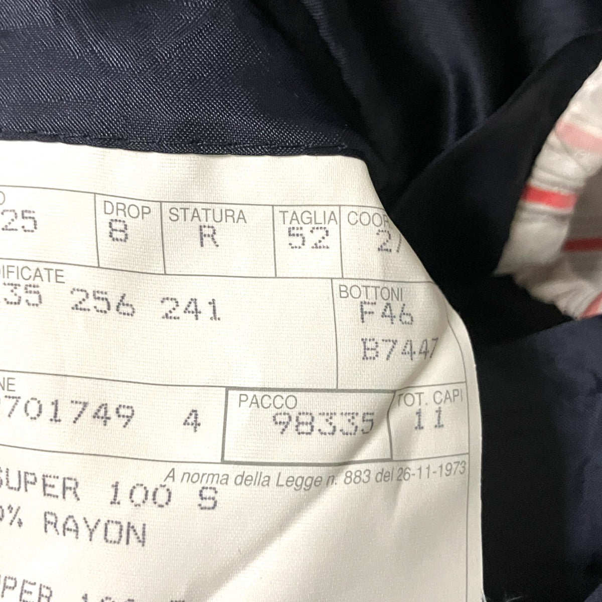 HERMES テーラードジャケットG9125 古着・中古-5枚目のアイテム画像