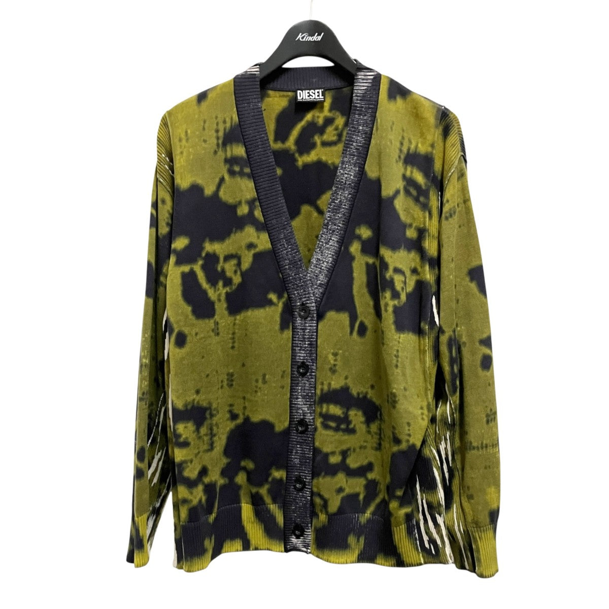 DIESEL VネックカーディガンA09934 古着・中古-1枚目のアイテム画像