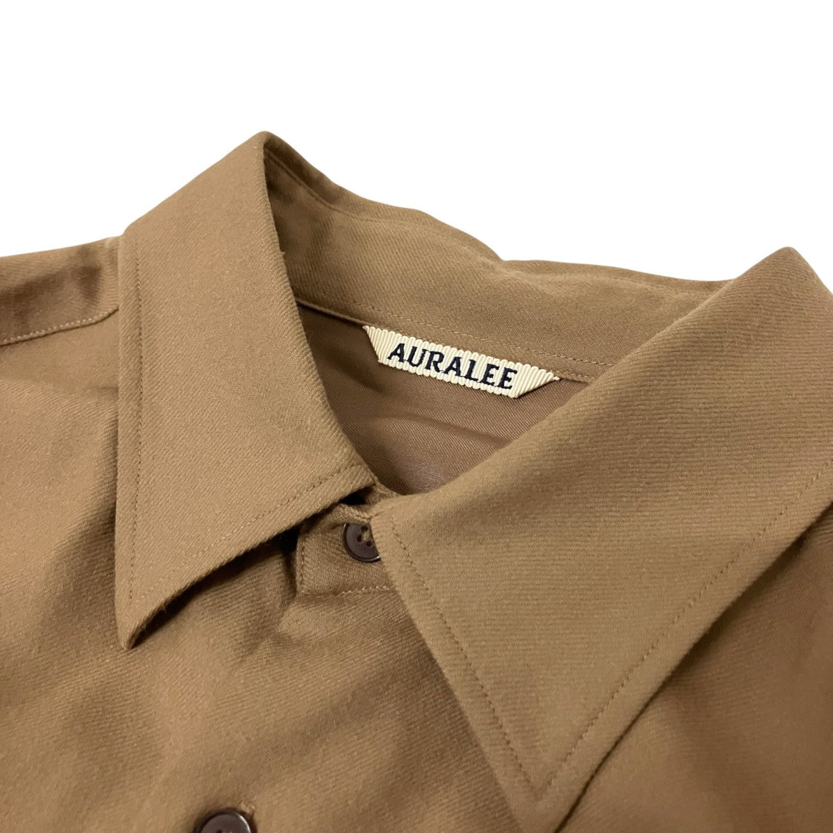 AURALEE SUPER LIGHT WOOL SHIRTS長袖シャツA21AS01OS 古着・中古-3枚目のアイテム画像
