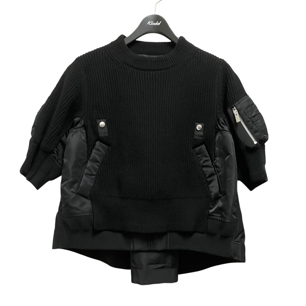 sacai 切替半袖ニット22 06365 古着・中古-1枚目のアイテム画像