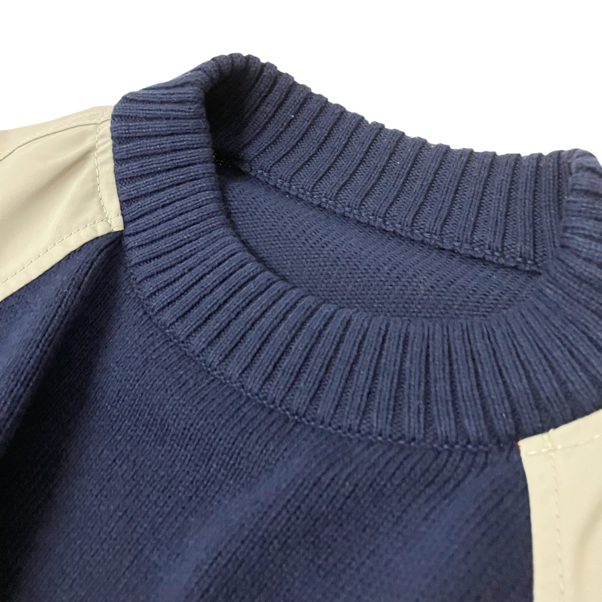 sacai 切替半袖ニット23 06481 古着・中古-3枚目のアイテム画像