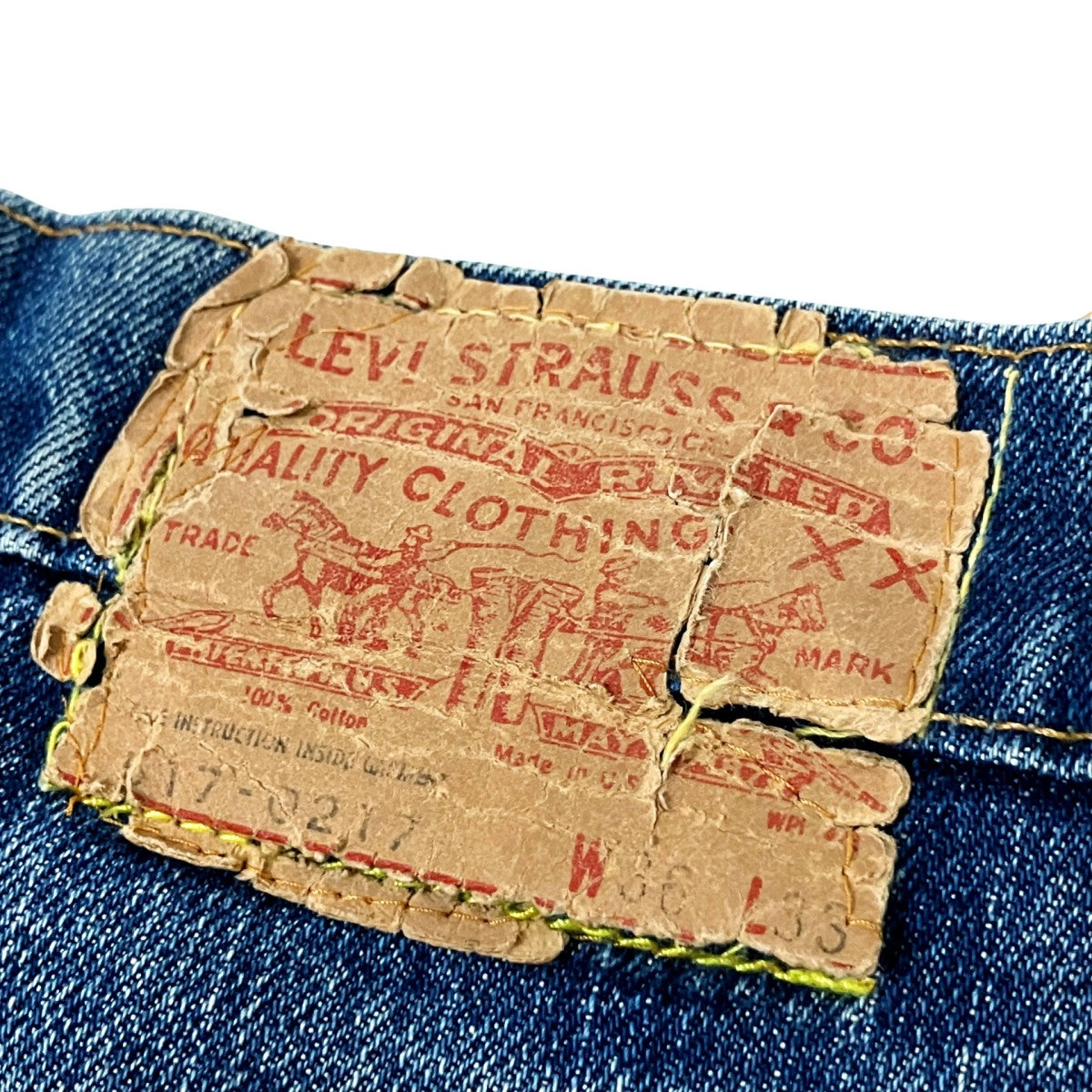 LEVI’S 70's16刻印 42TALONデニムパンツLot 517 0217 古着・中古-6枚目のアイテム画像