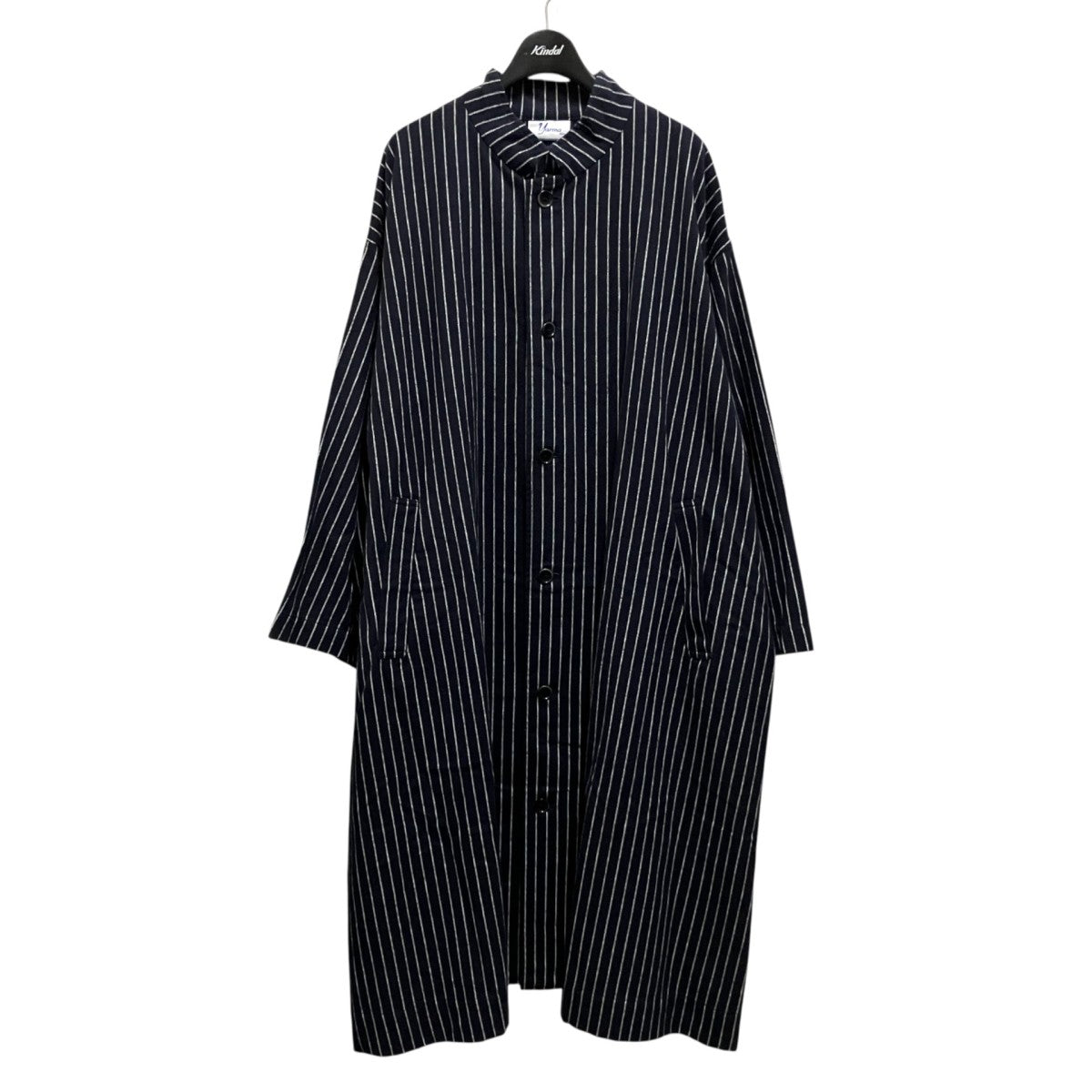 ストライプロングコートYAR 22AW CO15