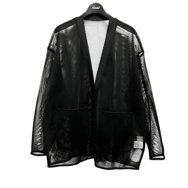 double mesh Cardigan pois 新品未使用 pois(ポワ) Pois-04 double mesh Cardiganメッシュカーディガン