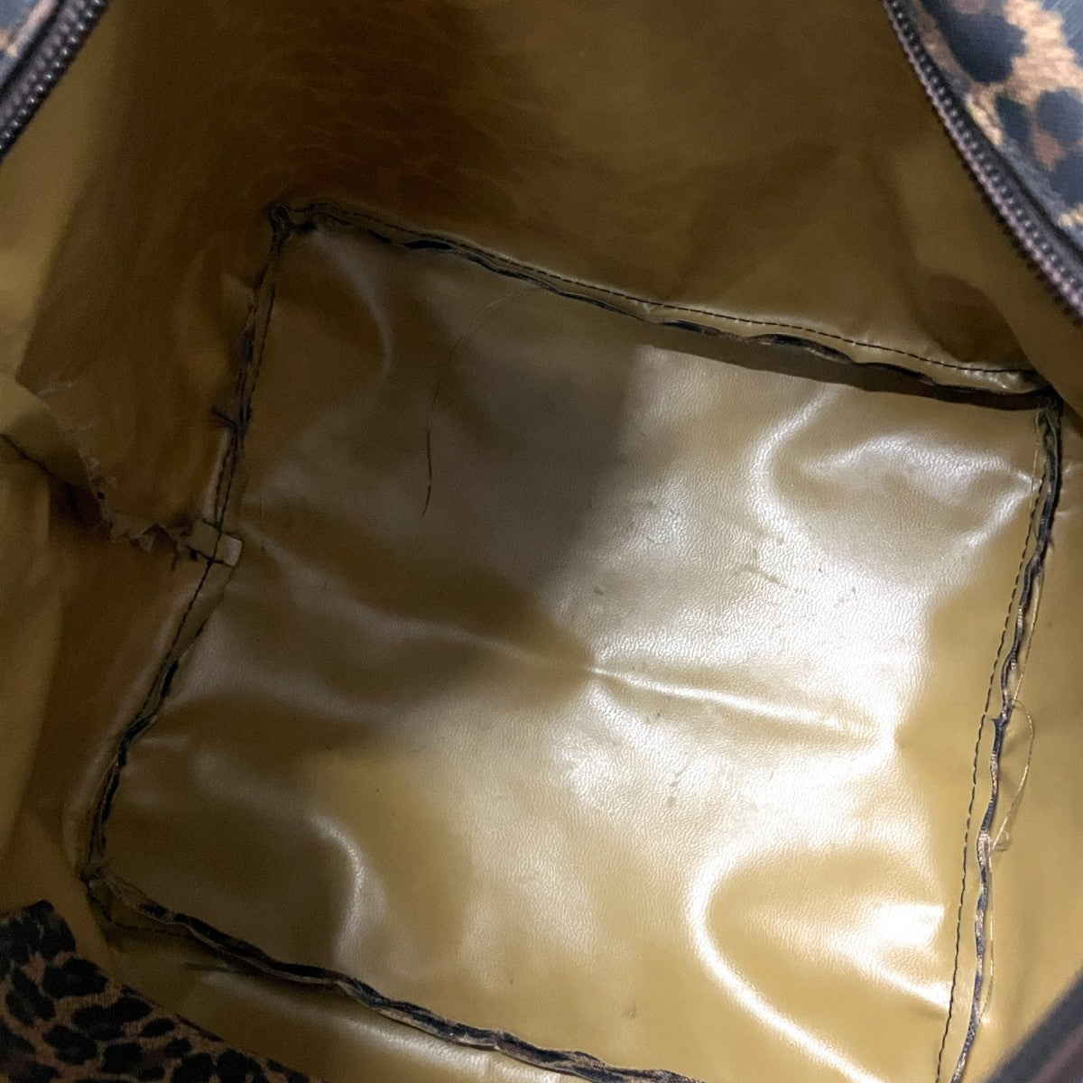 レオパード柄舟型トートバッグ