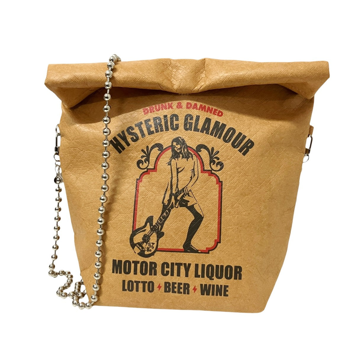 HYSTERIC MOTOR CITY LIQUORボールチェーンショルダーバッグ01263QB02