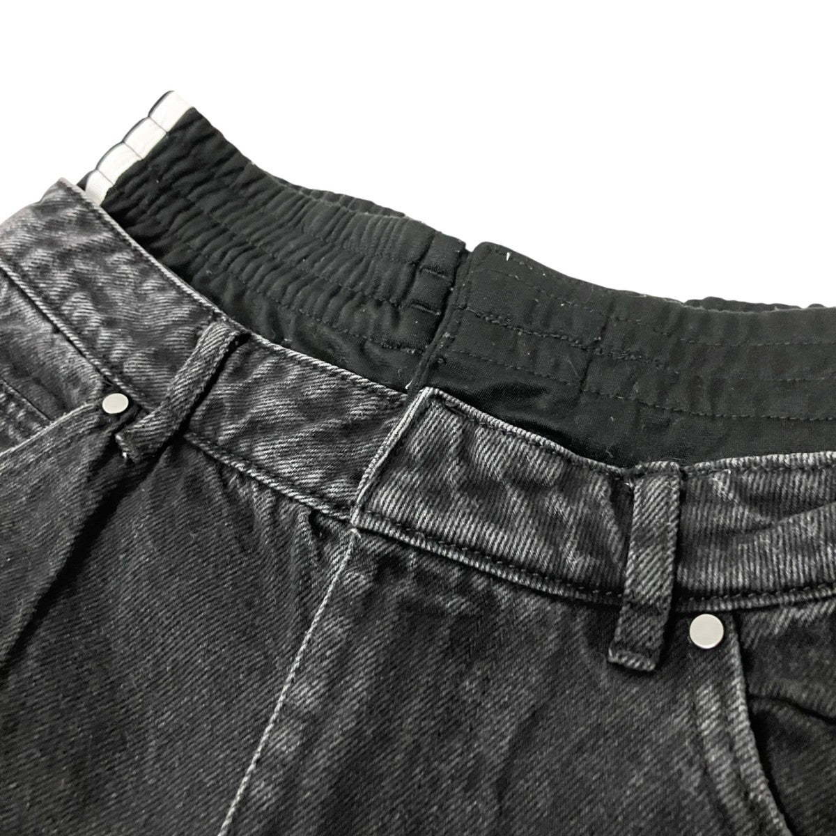 レイヤード風デニムパンツIJ8348