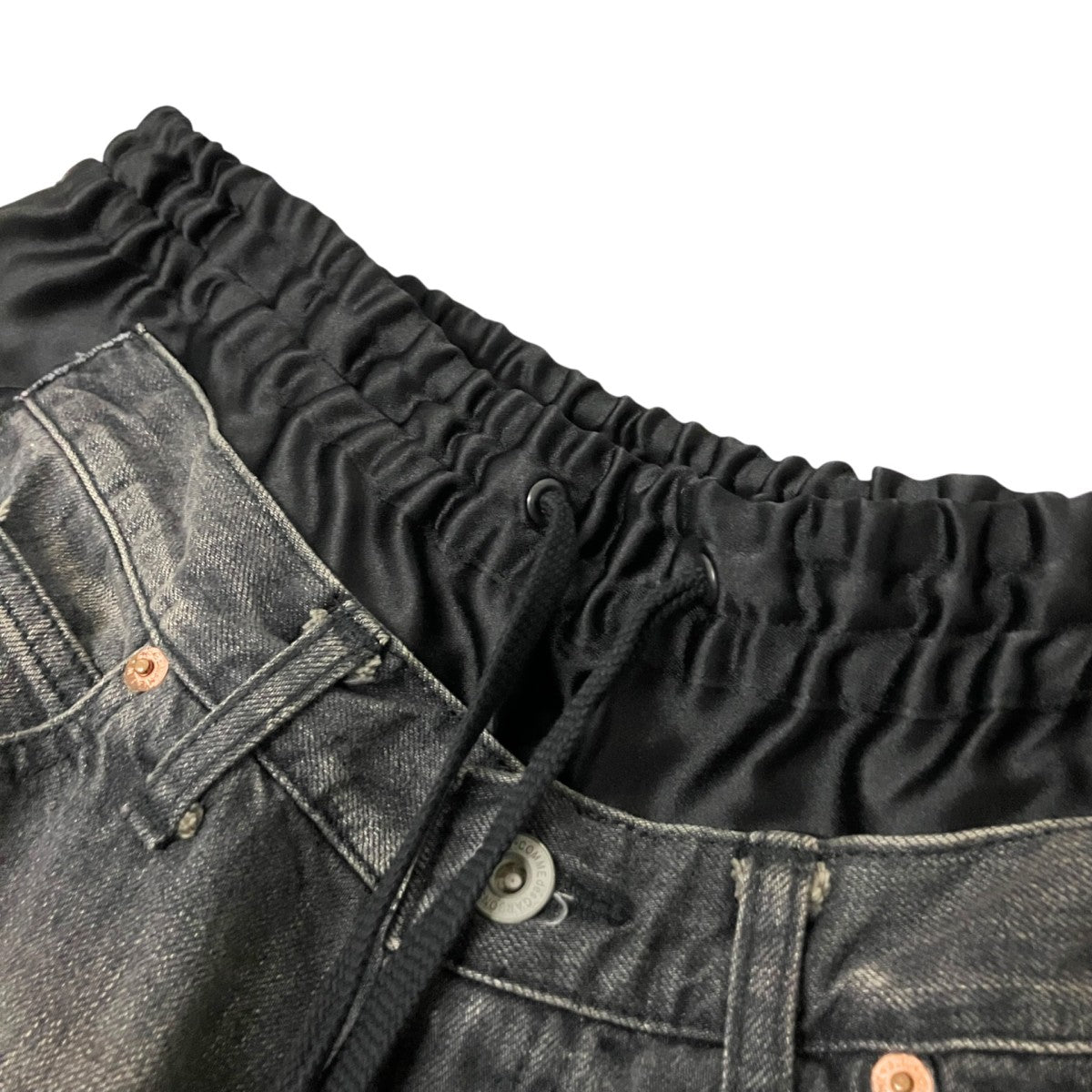 JUNYA WATANABE MAN Wool Trousers With Denim Panel切替パンツWO P026 古着・中古-3枚目のアイテム画像