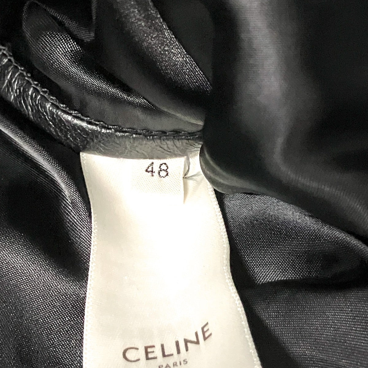 CELINE(セリーヌ) PADDED LEATHER RACER JACKETレザージャケット