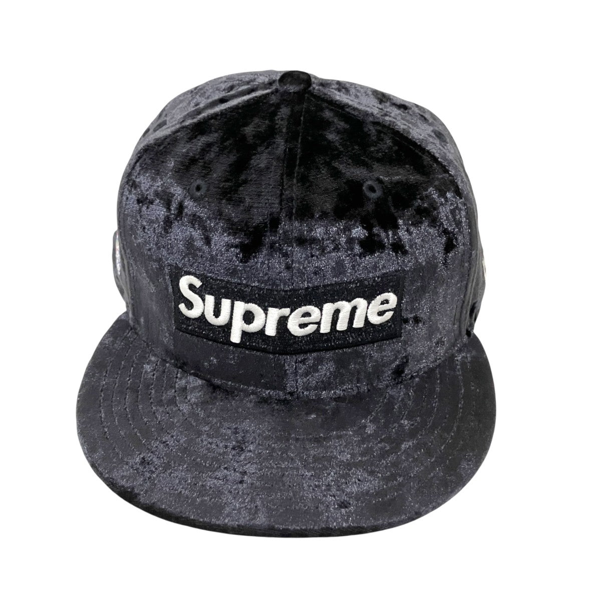 Supreme×New Era 26AWCrushed Velvet Box Logo New Eraボックスロゴキャップ 古着・中古-2枚目のアイテム画像
