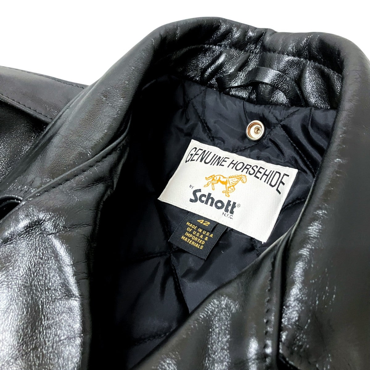 Schott レザージャケット618HH 古着・中古-3枚目のアイテム画像