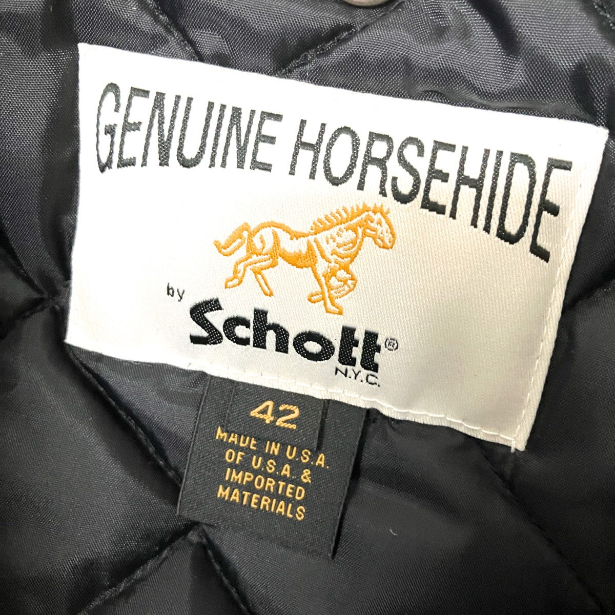 Schott レザージャケット618HH 古着・中古-4枚目のアイテム画像