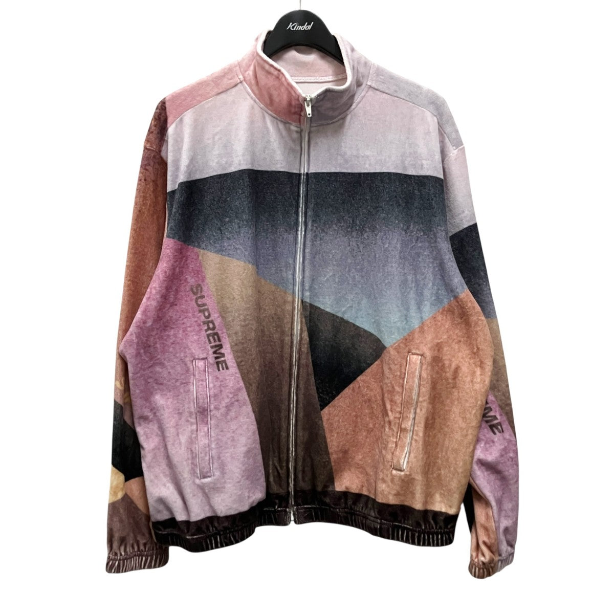 Supreme Geo Velour Track Jacketトラックジャケット 古着・中古-1枚目のアイテム画像