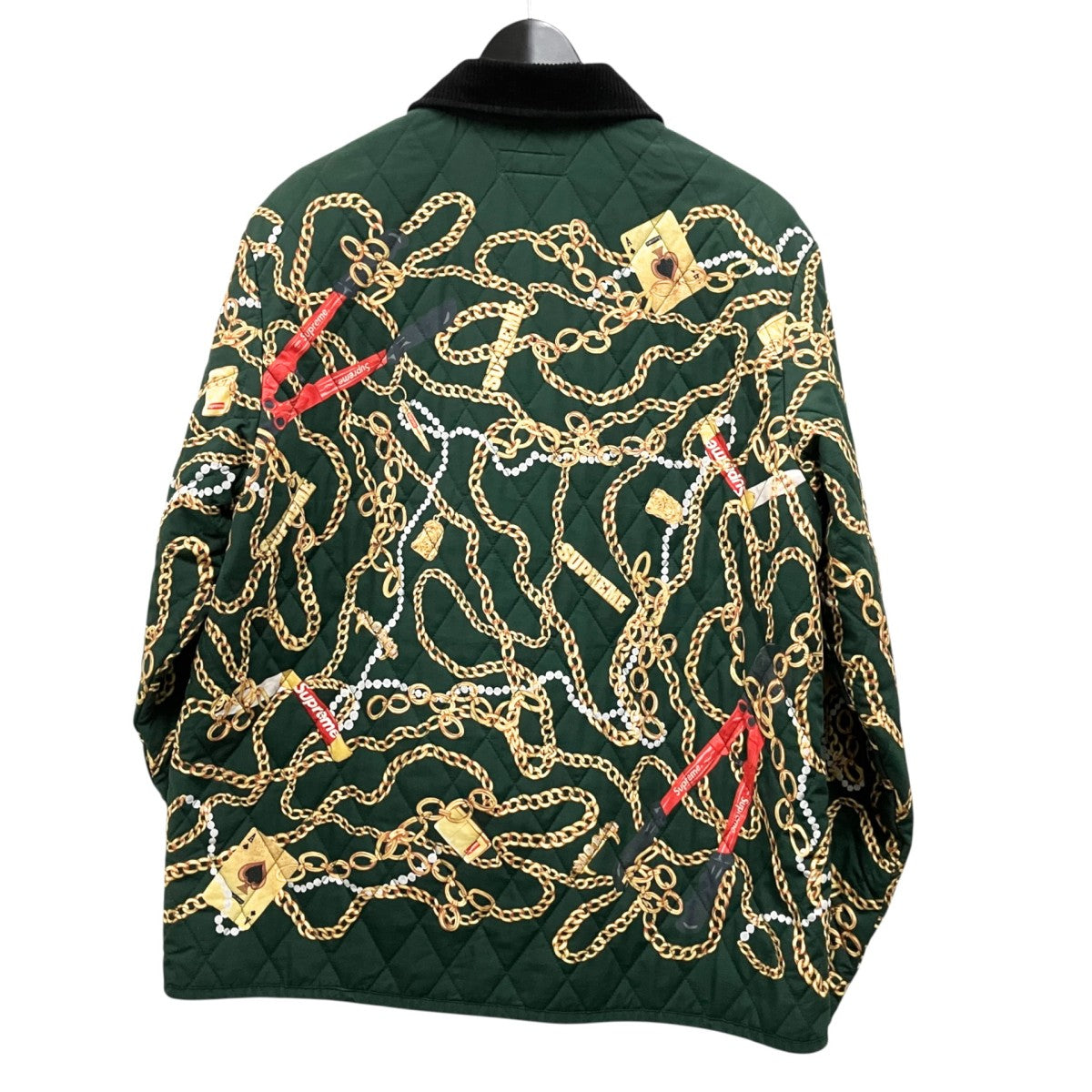 Supreme chains quilted jacketキルティングジャケット 古着・中古-2枚目のアイテム画像