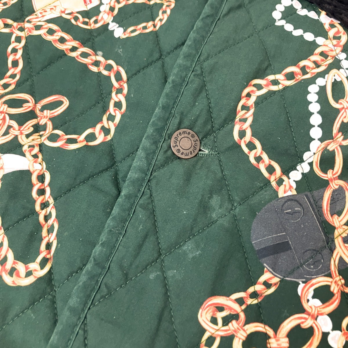 Supreme chains quilted jacketキルティングジャケット 古着・中古-5枚目のアイテム画像