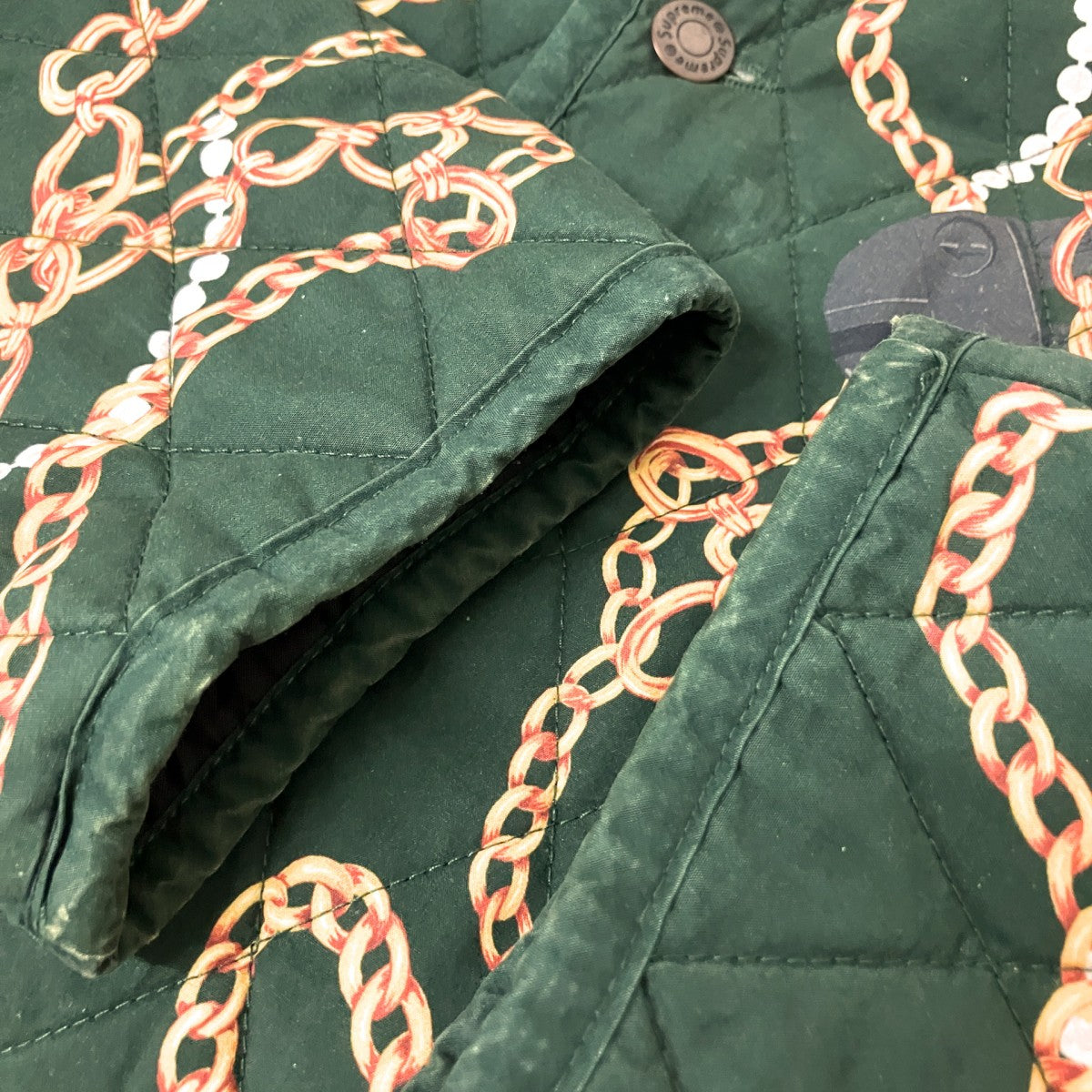 Supreme chains quilted jacketキルティングジャケット 古着・中古-6枚目のアイテム画像