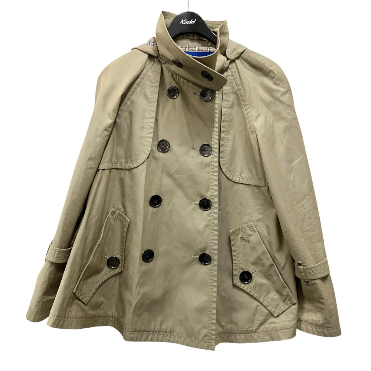 BURBERRY BLUE LABEL ポンチョコートFR523 407 79 古着・中古-1枚目のアイテム画像