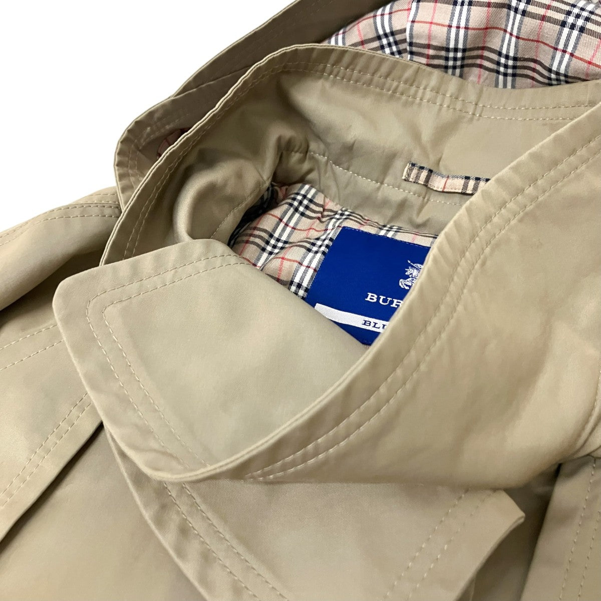 BURBERRY BLUE LABEL ポンチョコートFR523 407 79 古着・中古-3枚目のアイテム画像