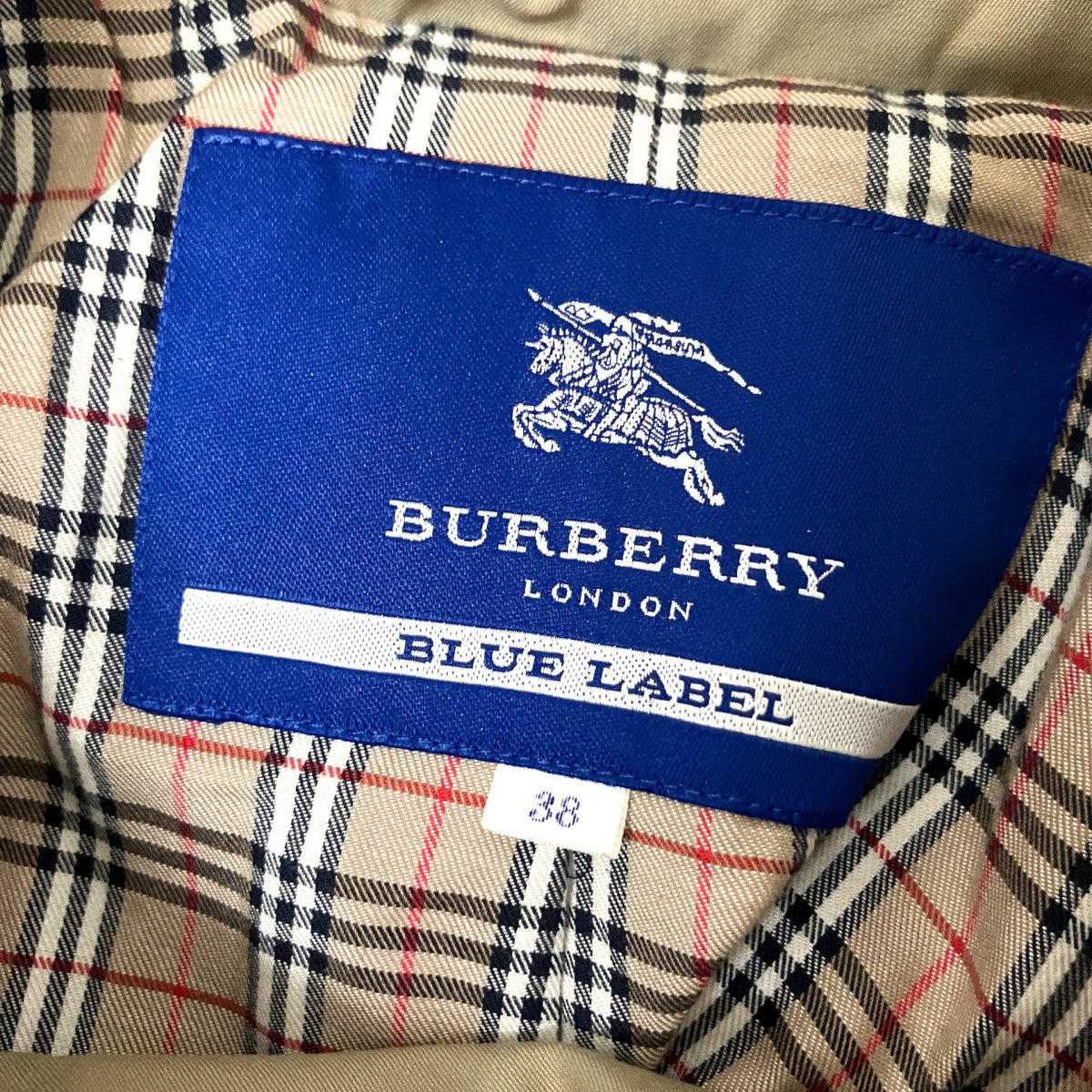 BURBERRY BLUE LABEL ポンチョコートFR523 407 79 古着・中古-4枚目のアイテム画像